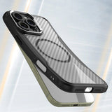 Ledende serie MagSafe Silicone Case til iPhone 16 Pro Max - sort