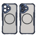Ledende serie MagSafe Silicone Case til iPhone 16 - Blå