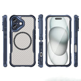 Ledende serie MagSafe Silicone Case til iPhone 16 - Blå