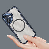 Ledende serie MagSafe Silicone Case til iPhone 16 Plus - Blå