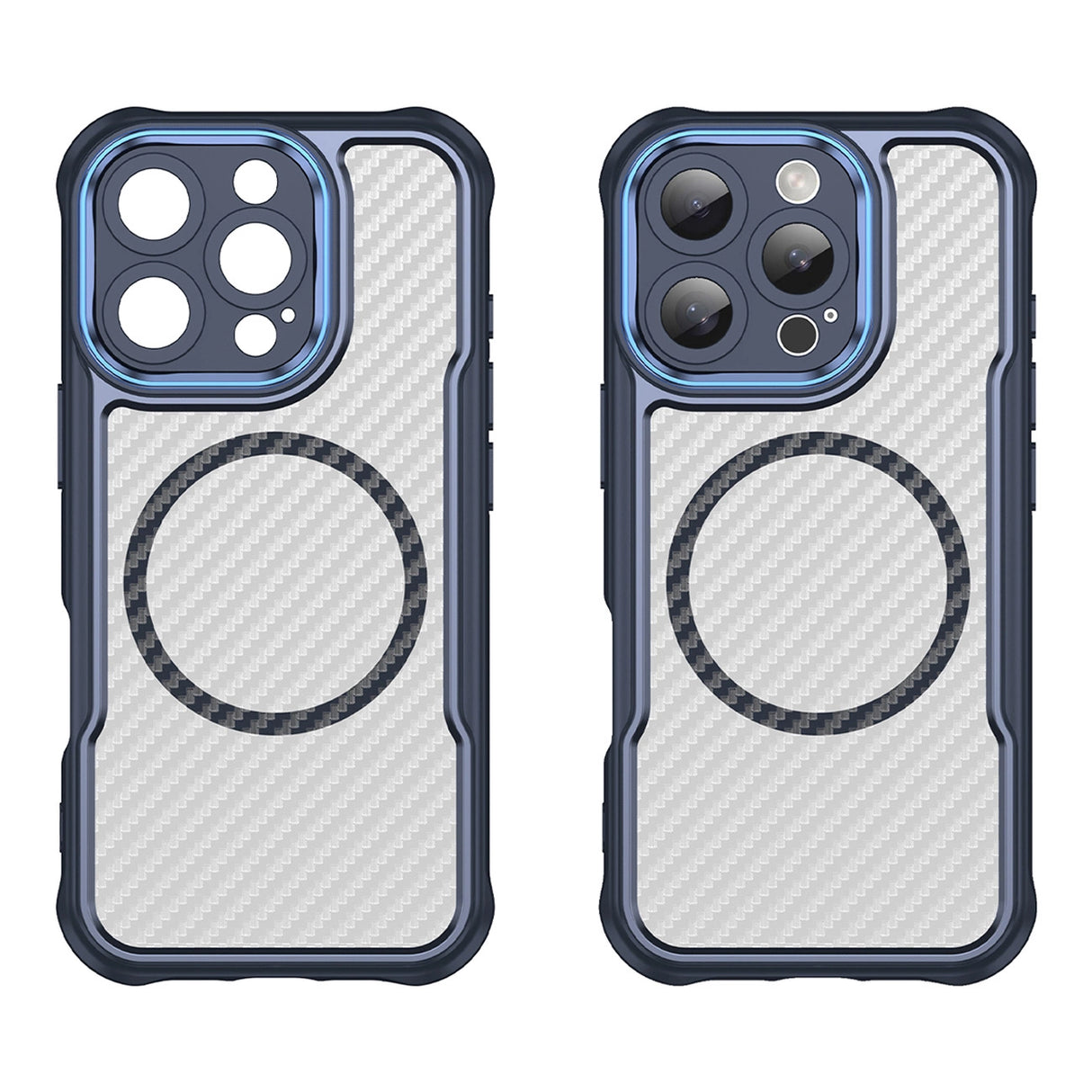 Ledende serie MagSafe Silicone Case til iPhone 16 Pro - Blå
