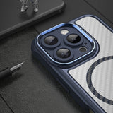 Ledende serie MagSafe Silicone Case til iPhone 16 Pro - Blå