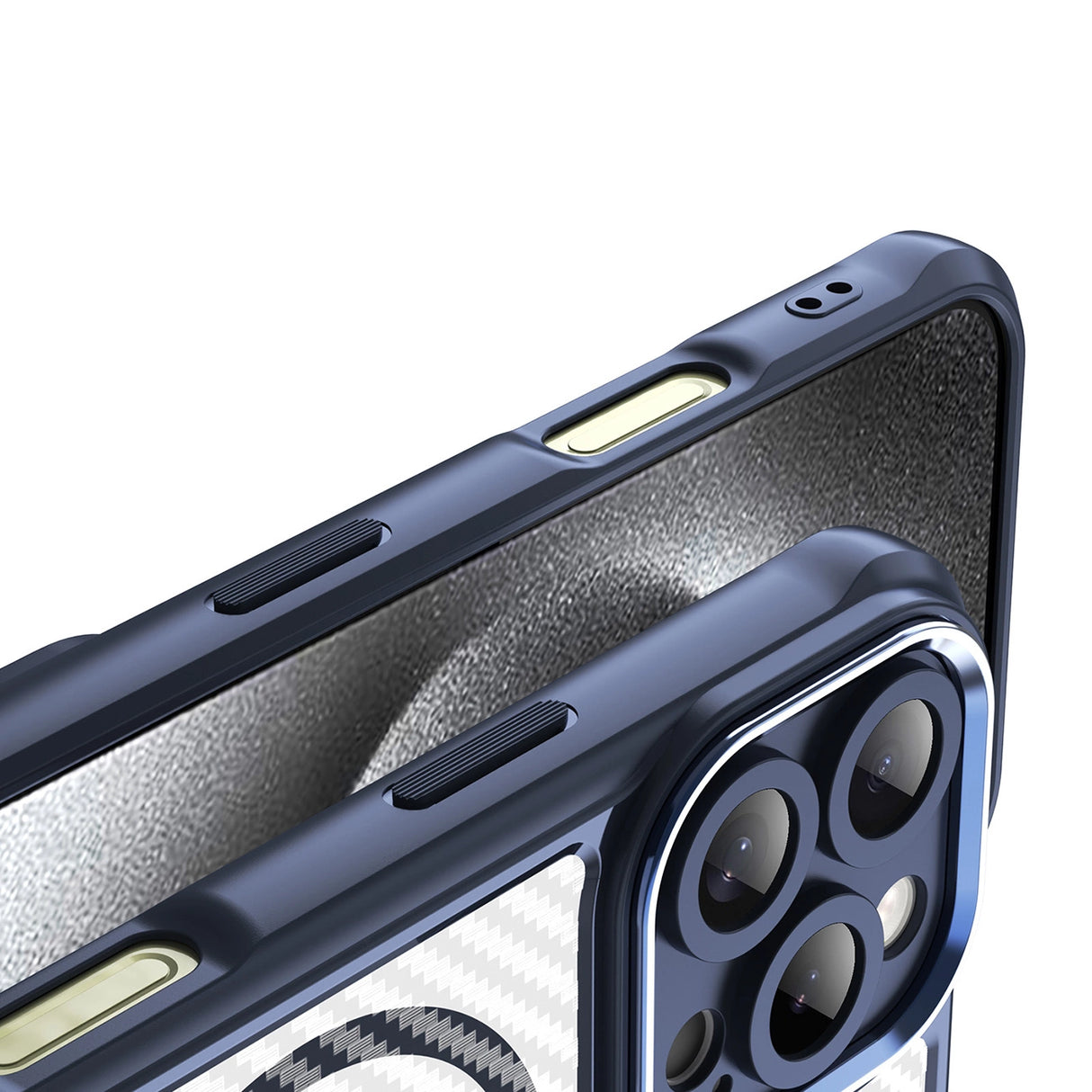 Ledende serie MagSafe Silicone Case til iPhone 16 Pro - Blå