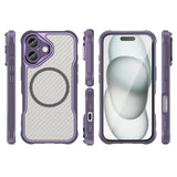 Ledende serie MagSafe Silicone Case til iPhone 16 - lilla
