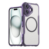 Ledende serie MagSafe Silicone Case til iPhone 16 Plus - lilla