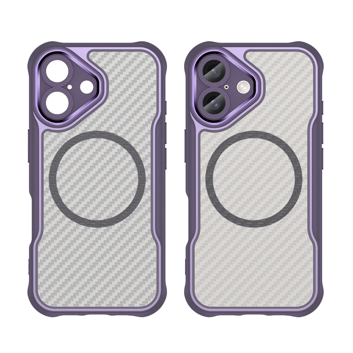 Ledende serie MagSafe Silicone Case til iPhone 16 Plus - lilla