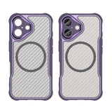 Ledende serie MagSafe Silicone Case til iPhone 16 Plus - lilla