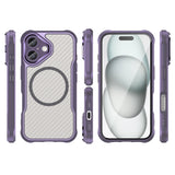 Ledende serie MagSafe Silicone Case til iPhone 16 Plus - lilla
