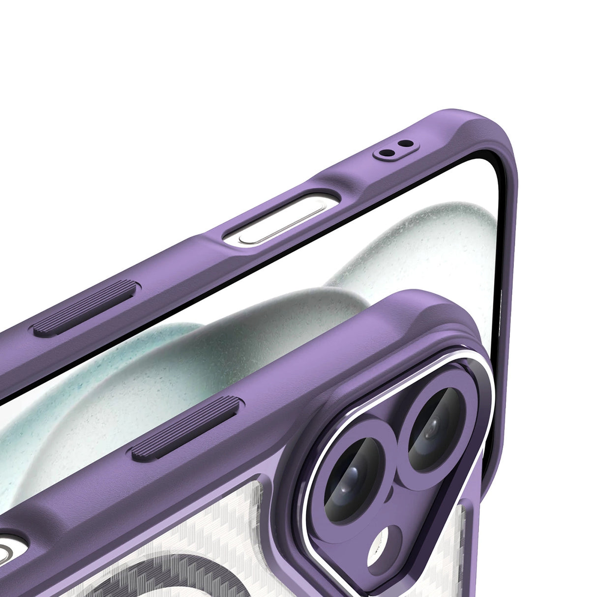 Ledende serie MagSafe Silicone Case til iPhone 16 Plus - lilla