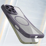 Ledende serie MagSafe Silicone Case til iPhone 16 Pro - lilla