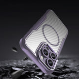Ledende serie MagSafe Silicone Case til iPhone 16 Pro - lilla