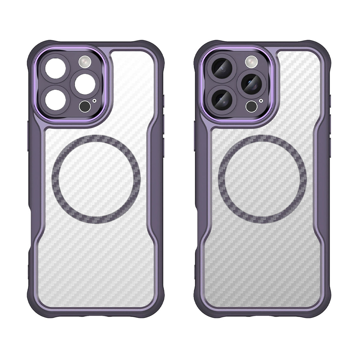 Ledende serie MagSafe Silicone Case til iPhone 16 Pro Max - lilla