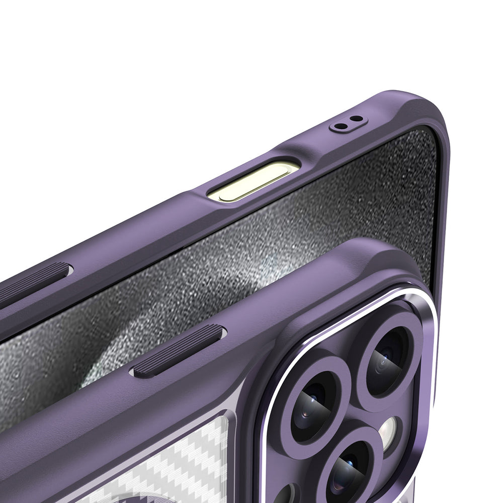 Ledende serie MagSafe Silicone Case til iPhone 16 Pro Max - lilla