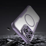 Ledende serie MagSafe Silicone Case til iPhone 16 Pro Max - lilla
