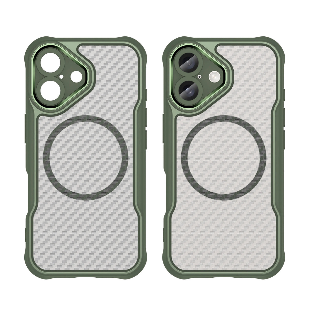 Ledende serie MagSafe Silicone Case til iPhone 16 - Grøn