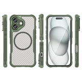 Ledende serie MagSafe Silicone Case til iPhone 16 - Grøn
