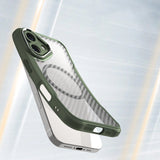 Ledende serie MagSafe Silicone Case til iPhone 16 - Grøn