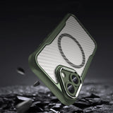 Ledende serie MagSafe Silicone Case til iPhone 16 - Grøn