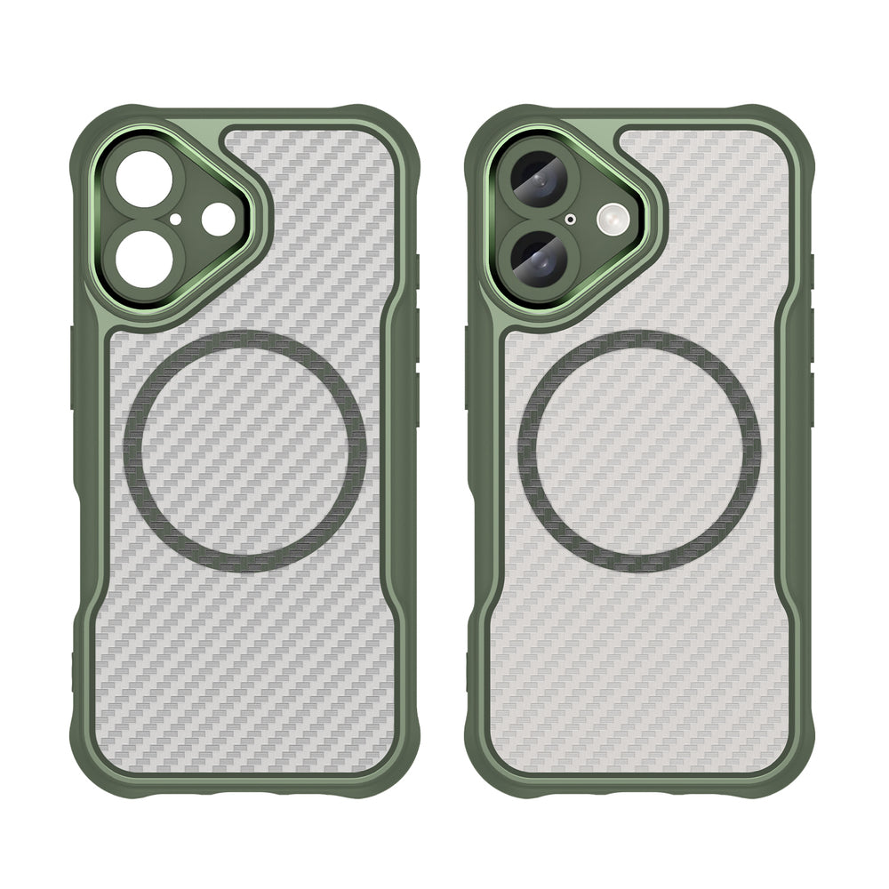Ledende serie MagSafe Silicone Case til iPhone 16 Plus - Grøn