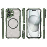 Ledende serie MagSafe Silicone Case til iPhone 16 Plus - Grøn