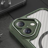 Ledende serie MagSafe Silicone Case til iPhone 16 Plus - Grøn