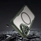 Ledende serie MagSafe Silicone Case til iPhone 16 Plus - Grøn