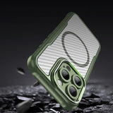 Ledende serie MagSafe Silicone Case til iPhone 16 Pro - Grøn