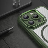 Ledende serie MagSafe Silicone Case til iPhone 16 Pro Max - Grøn