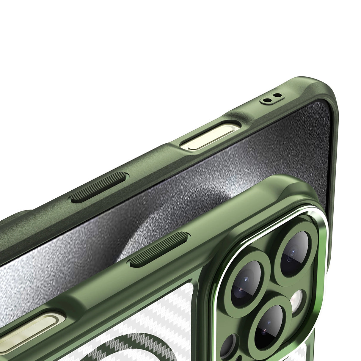 Ledende serie MagSafe Silicone Case til iPhone 16 Pro Max - Grøn