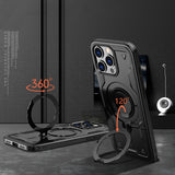 Hybrid Armor Trendy Case med MagSafe til iPhone 16 Pro Max - sort