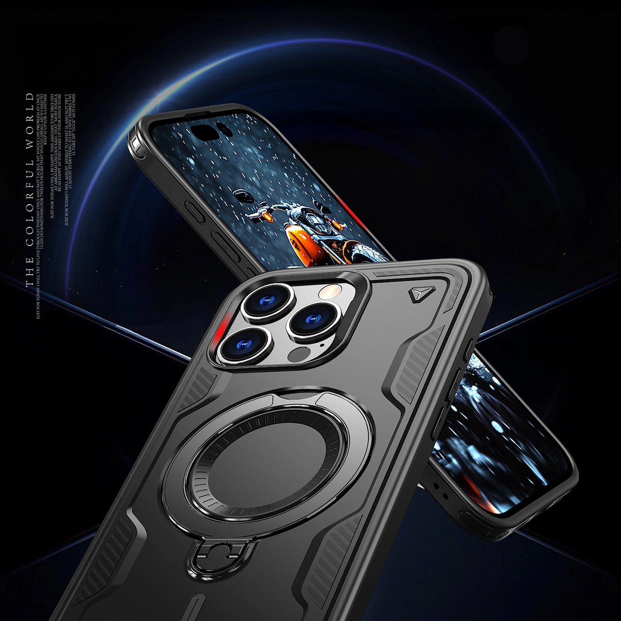 Hybrid Armor Trendy Case med MagSafe til iPhone 16 Pro Max - sort