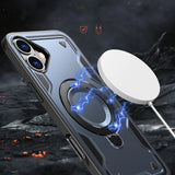 Hybrid Armor Trendy Case med MagSafe til iPhone 16 - Blå