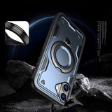 Hybrid Armor Trendy Case med MagSafe til iPhone 16 - Blå