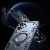 Hybrid Armor Trendy Case med MagSafe til iPhone 16 - Blå