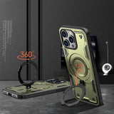 Hybrid Armor Trendy Case med MagSafe til iPhone 16 Pro Max - Grøn