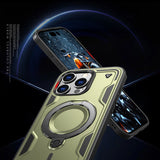Hybrid Armor Trendy Case med MagSafe til iPhone 16 Pro Max - Grøn