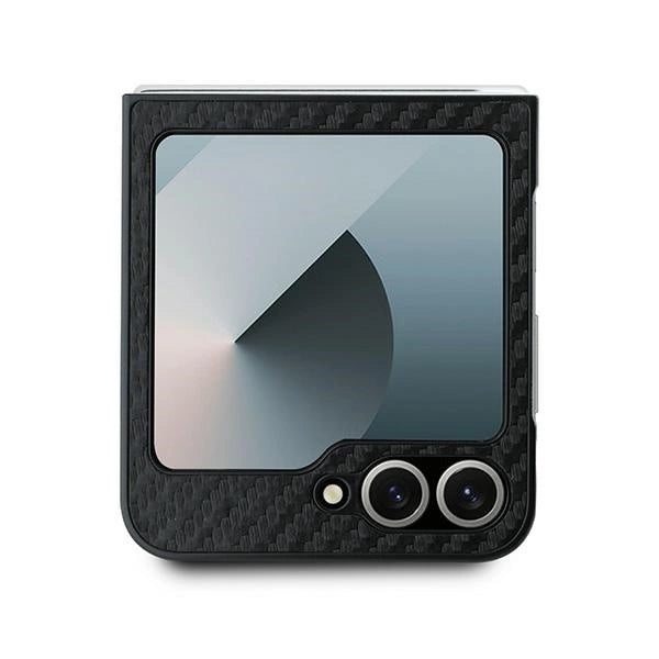 BMW Carbon Blue Line Case til Samsung Galaxy Z Flip 6 - sort