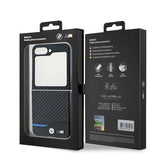 BMW Carbon Blue Line Case til Samsung Galaxy Z Flip 6 - sort