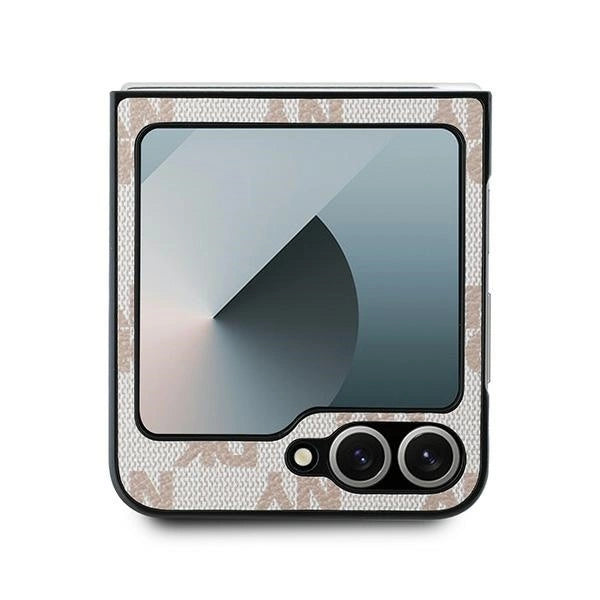 DKNY-kasse med rækkermønster med trykte striber til Samsung Galaxy Z Flip 6 - Pink