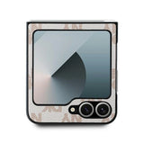 DKNY-kasse med rækkermønster med trykte striber til Samsung Galaxy Z Flip 6 - Pink