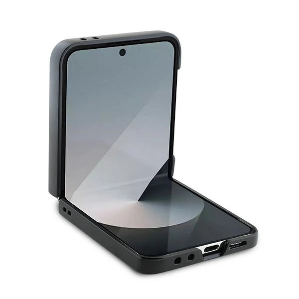 DKNY-kasse med rækkermønster med trykte striber til Samsung Galaxy Z Flip 6 - Pink