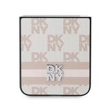 DKNY-kasse med rækkermønster med trykte striber til Samsung Galaxy Z Flip 6 - Pink