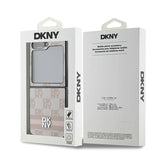 DKNY-kasse med rækkermønster med trykte striber til Samsung Galaxy Z Flip 6 - Pink