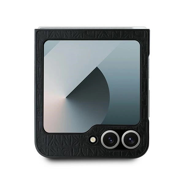 DKNY Repeat Pattern Stack Logo Case til Samsung Galaxy Z Flip6 - sort