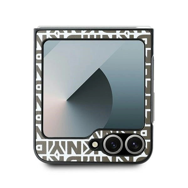 DKNY Repeat Pattern Bottom Stripe Case til Samsung Galaxy Z Flip 6 - Brunt