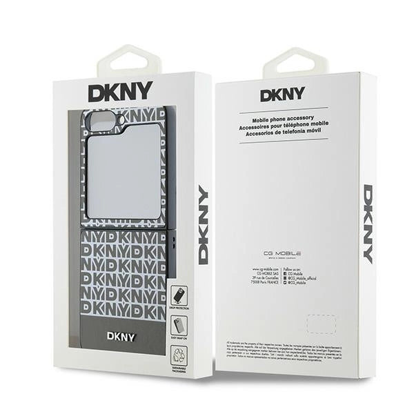 DKNY Repeat Pattern Bottom Stripe Case til Samsung Galaxy Z Flip 6 - Brunt