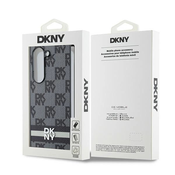 DKNY-kasse med rækformede striber til Samsung Galaxy Z Fold 6 - sort