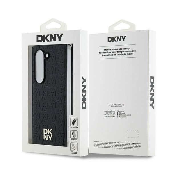 DKNY Repeat Pattern Stack Logo Case til Samsung Galaxy Z Fold6 - sort