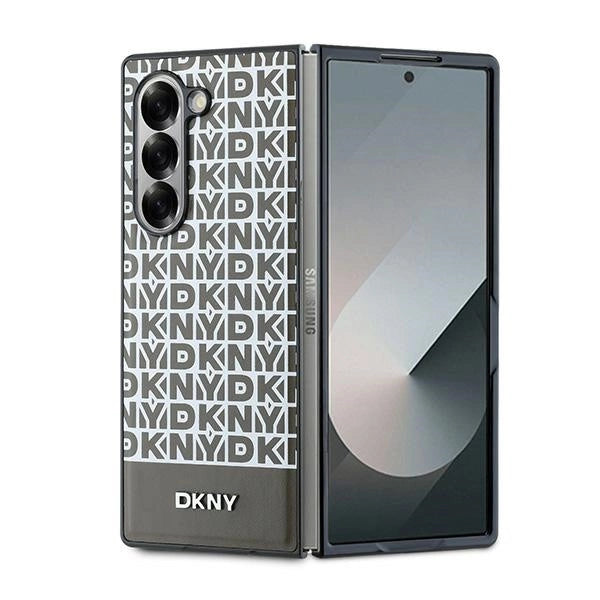 DKNY Repeat Pattern Bottom Stripe Case til Samsung Galaxy Z Fold 6 - Brunt