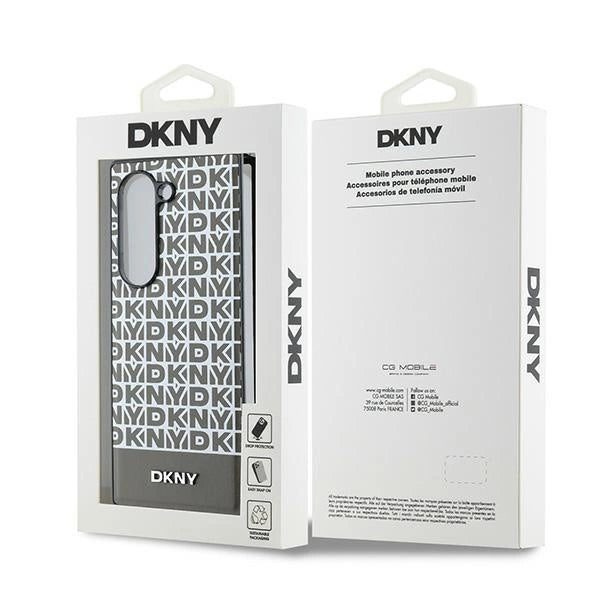 DKNY Repeat Pattern Bottom Stripe Case til Samsung Galaxy Z Fold 6 - Brunt